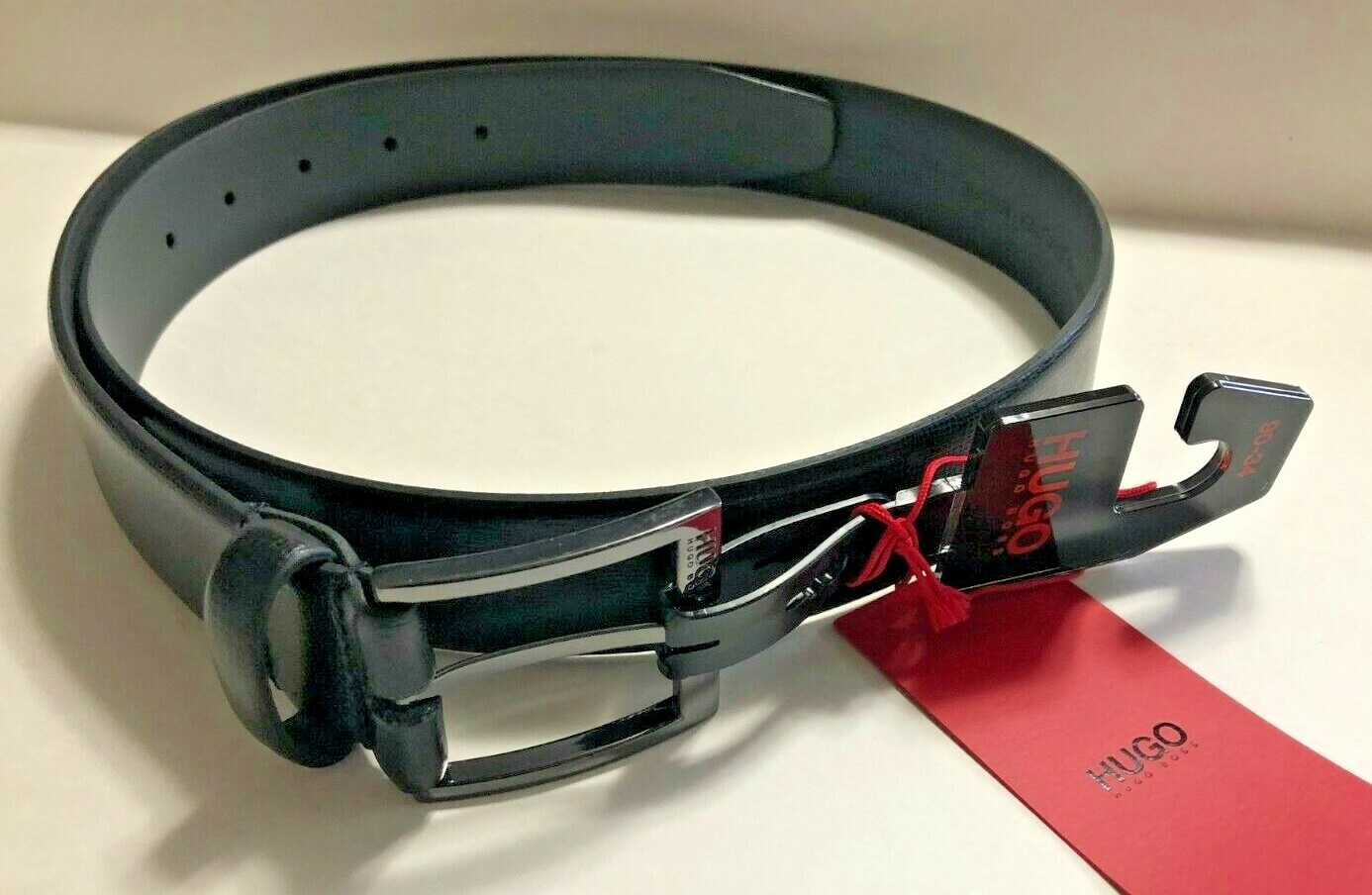 hugo boss men's garney leather belt